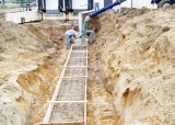 Installing concrete foundation